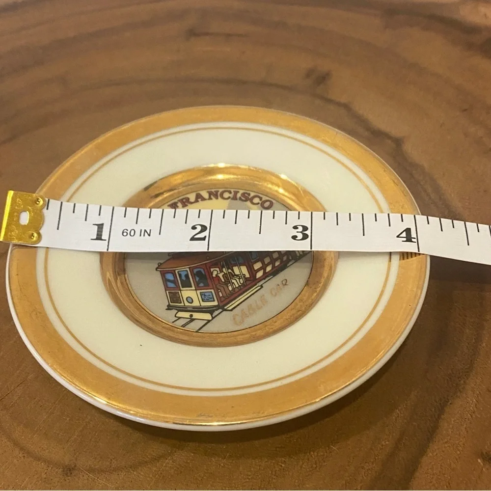 Vintage San Francisco cable car‎ small trinket dish ring holder made in Japan
